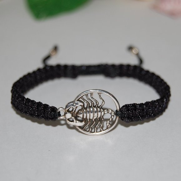 Scorpio Bracelet,Scorpio Jewelry,Drawstring Bracelet,Scorpio Zodiac Bracelet - Picture 3 of 3
